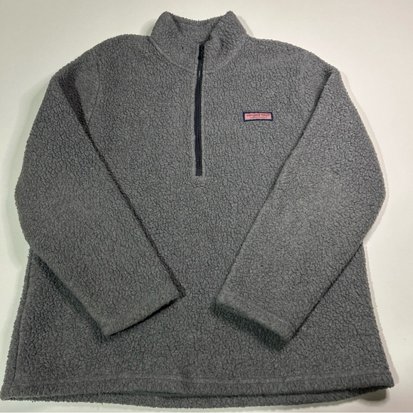 Vineyard Vines Gray Men's XL Fleece Pullover - Picture 3 of 13